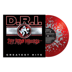 D.R.I. "Greatest Hits" Red/Silver Splatter Vinyl