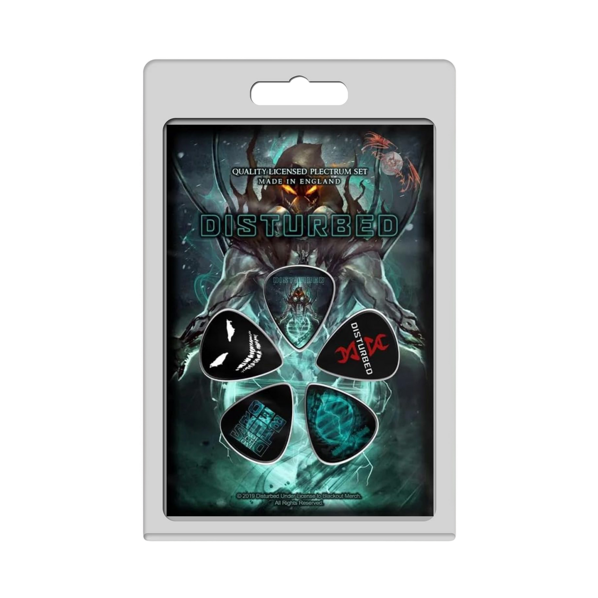 Disturbed  - Evolution Plectrum Pack Guitar Picks Set Rock Movie Heroes