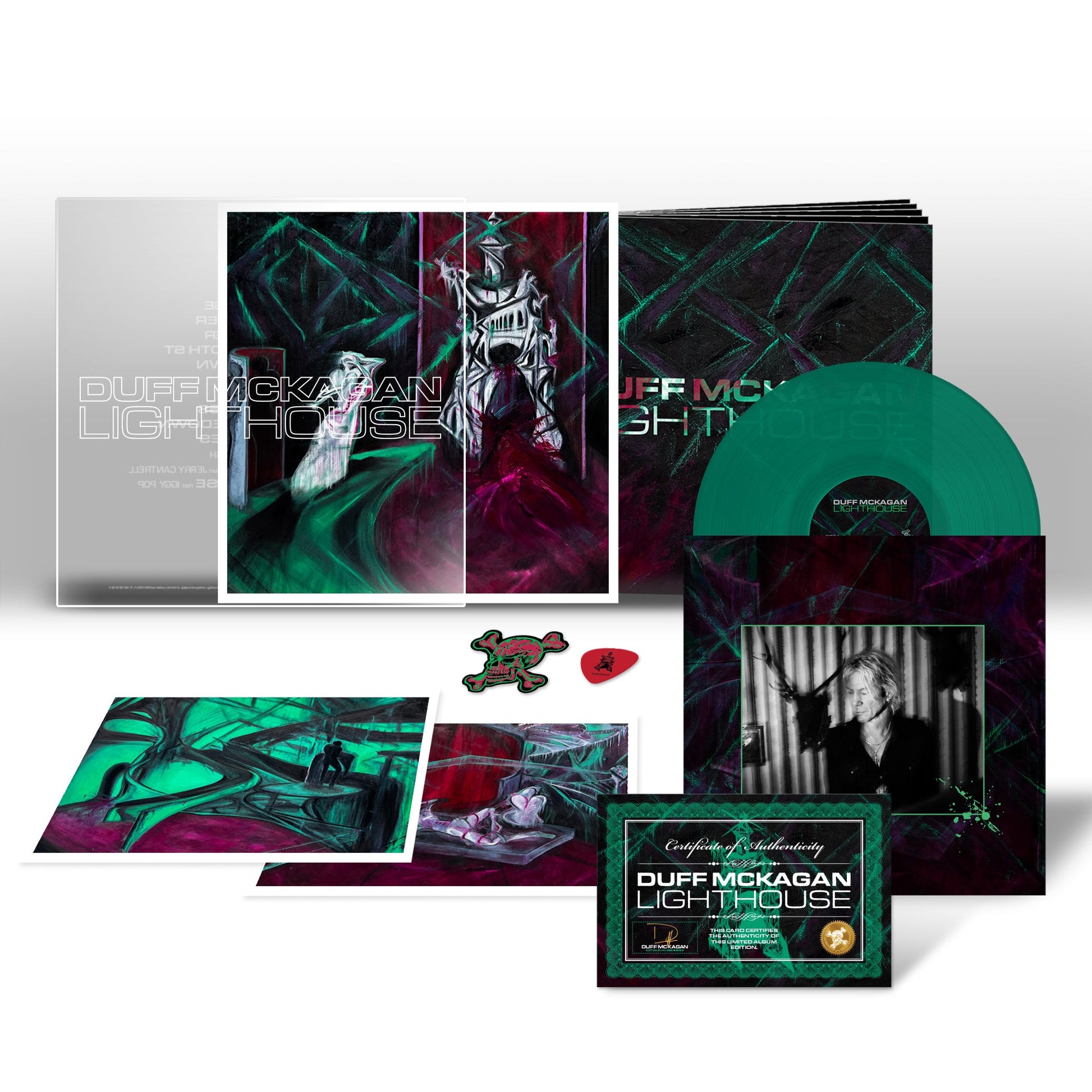 DUFF MCKAGAN ‘LIGHTHOUSE’ DELUXE LP (Limited Edition – Only 300 Made, Emerald Green Vinyl) - Mainstay Entertainment