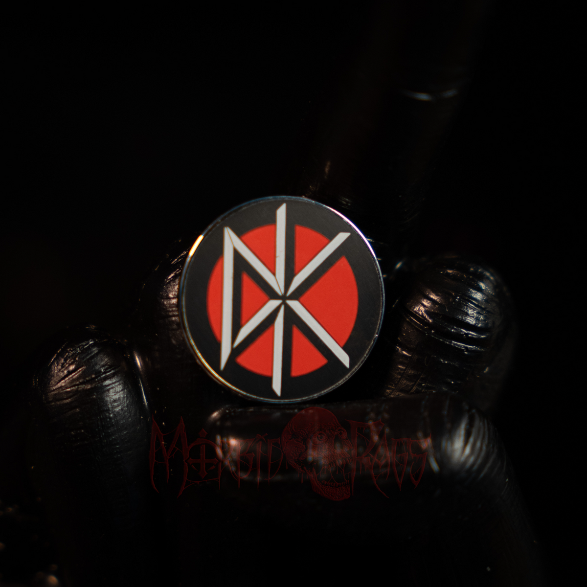 Dead Kennys Logo Pin Morbid Rags