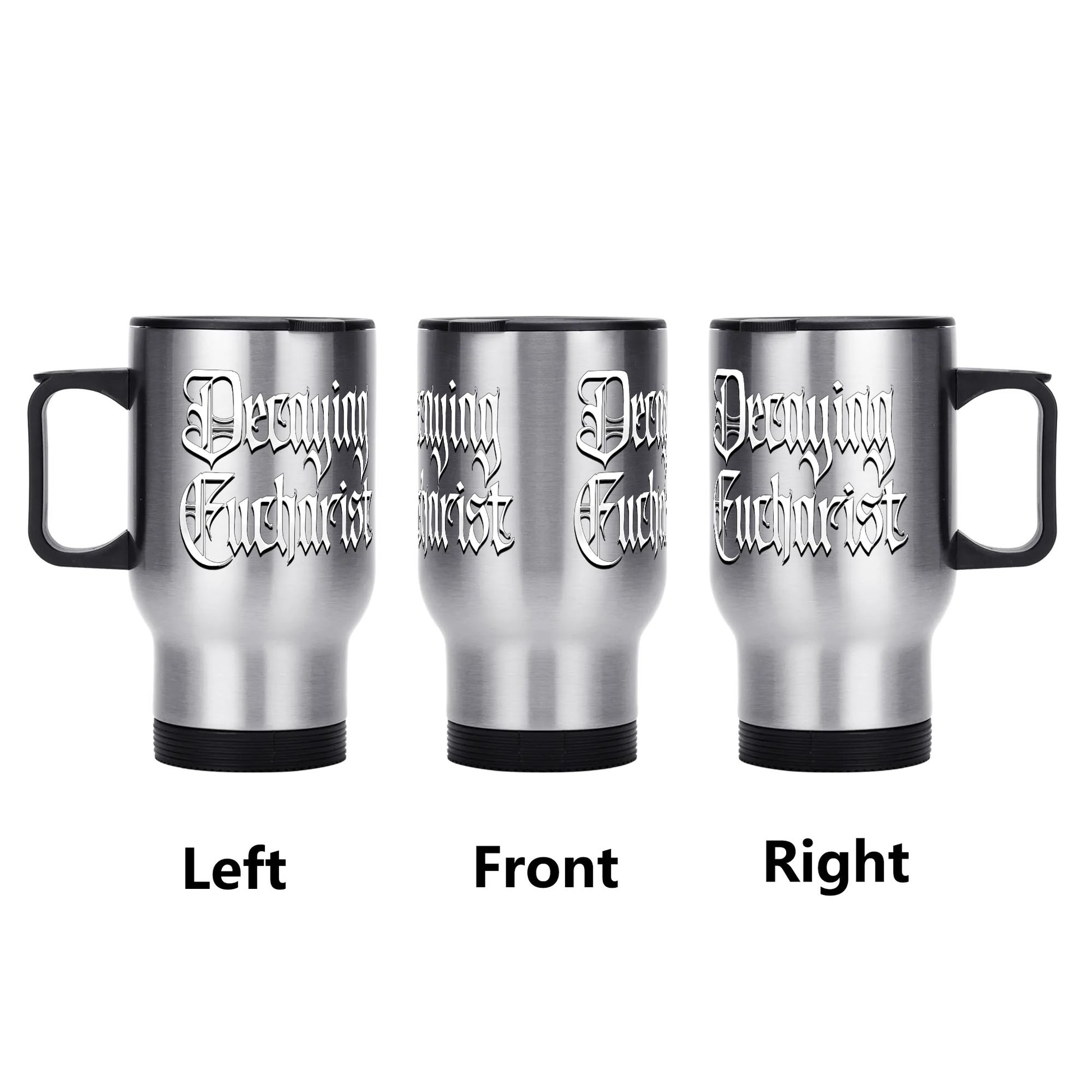 Decaying Eucharist "Logo" 14 oz. Travel Mug - Mainstay Entertainment