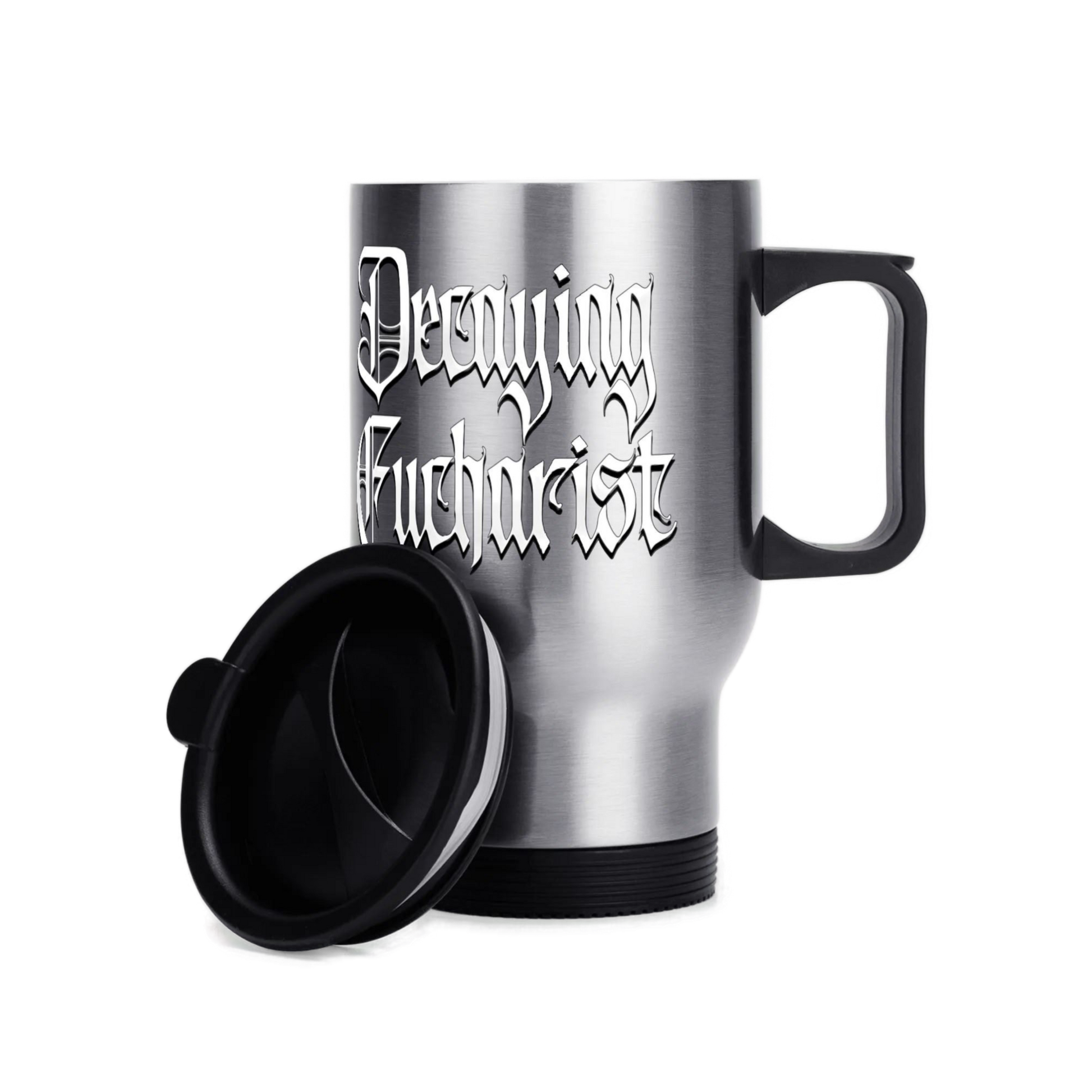 Decaying Eucharist "Logo" 14 oz. Travel Mug - Mainstay Entertainment
