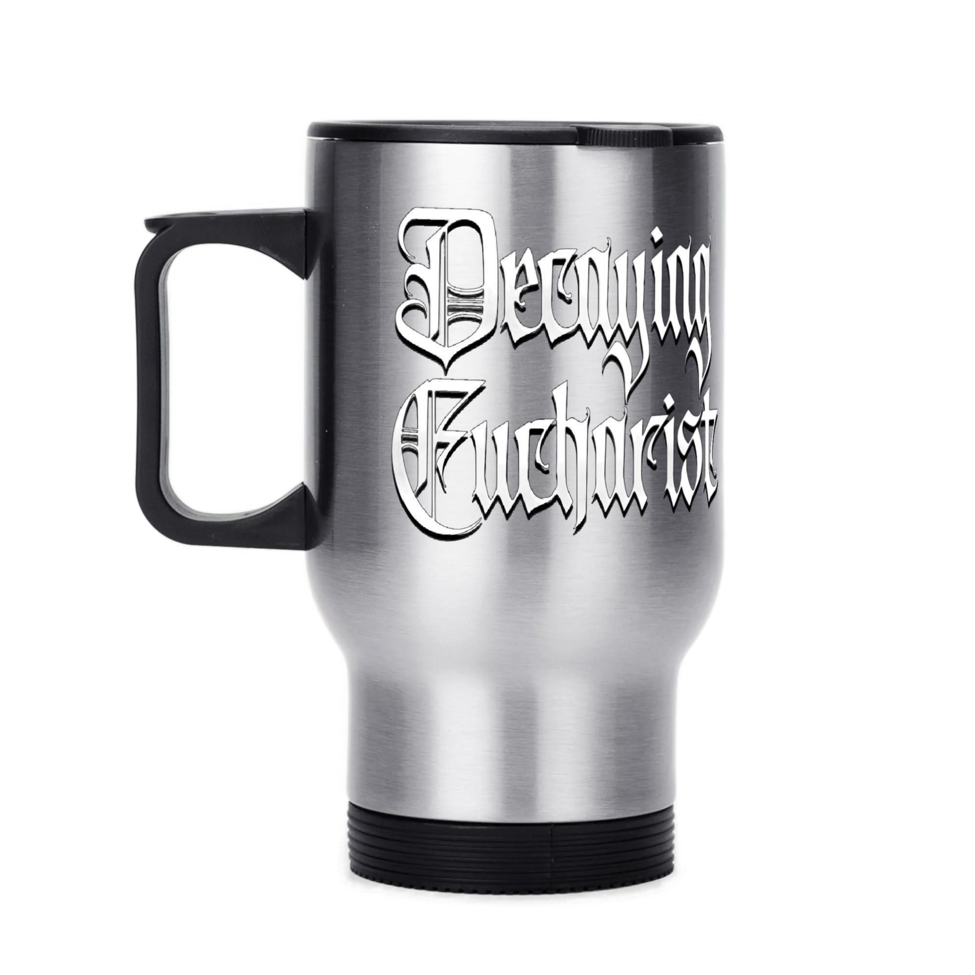 Decaying Eucharist "Logo" 14 oz. Travel Mug - Mainstay Entertainment