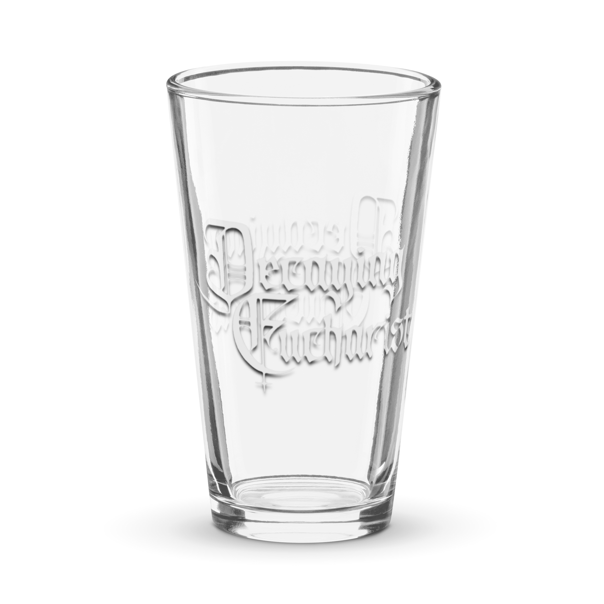 Decaying Eucharist "Logo" Pint Glass - Mainstay Entertainment