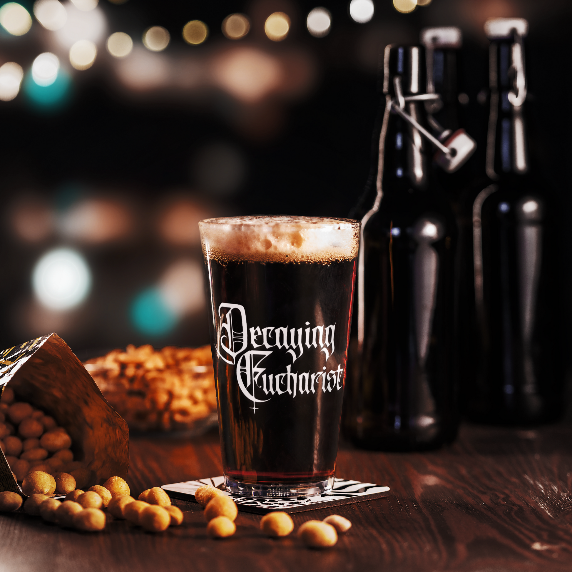 Decaying Eucharist "Logo" Pint Glass - Mainstay Entertainment