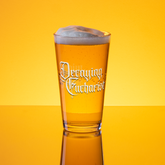 Decaying Eucharist "Logo" Pint Glass - Mainstay Entertainment