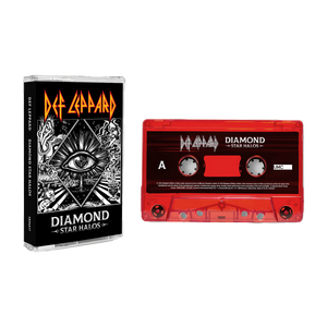 Def Leppard "Diamond Star Halos" Red Cassette