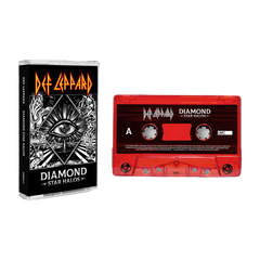 Def Leppard "Diamond Star Halos" Red Cassette