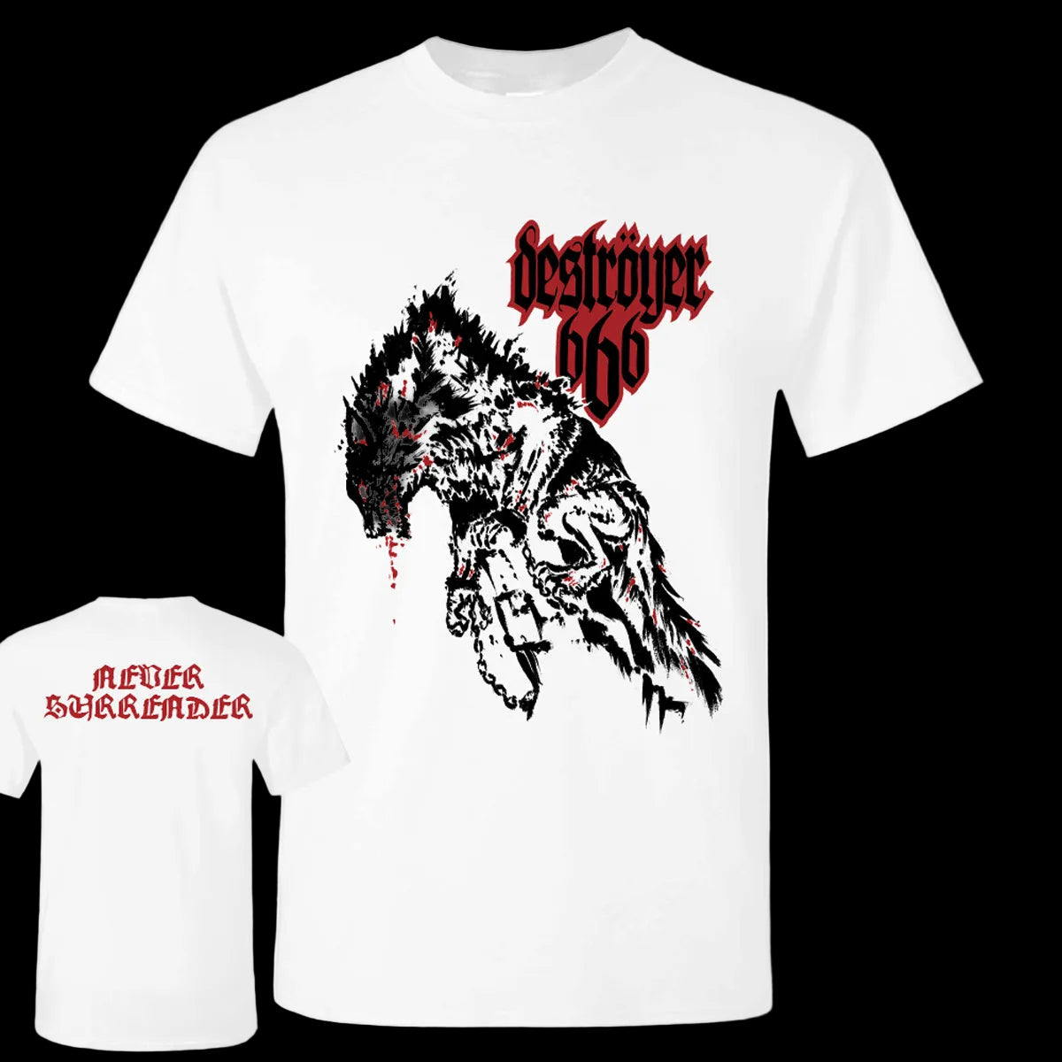Deströyer 666 "Never Surrender" Shirt - Mainstay Entertainment
