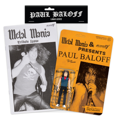 Super7 x Metal Mania Fanzine - Paul Baloff  ReAction Figure Bundle