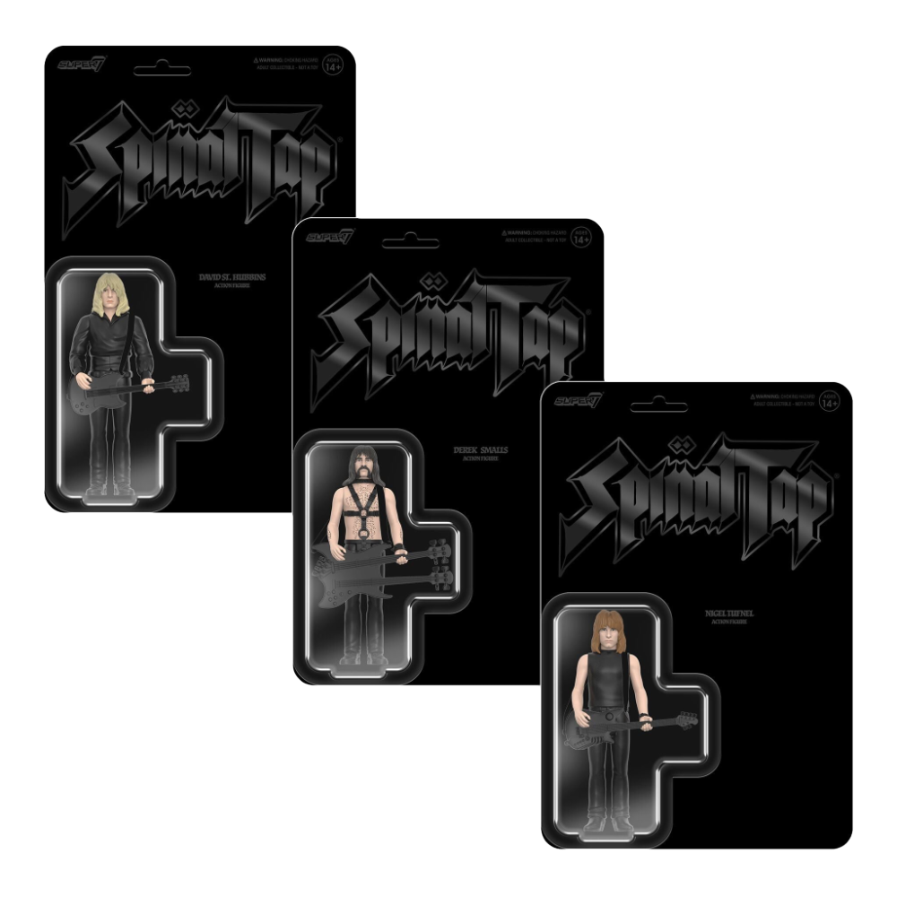 Super7 x SPINAL TAP W2 - Derek Smalls, Nigel Tufnel, & David St. Hubbins - ReAction Figures