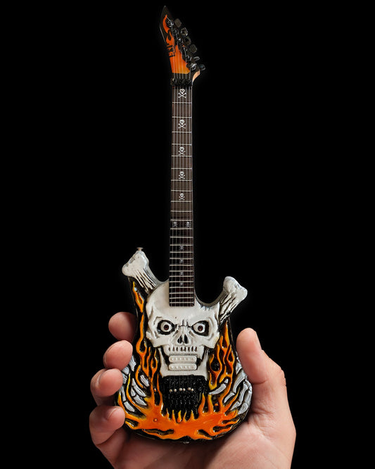 Dokken "George Lynch ESP Flaming Skull" Licensed Mini Guitar - Mainstay Entertainment
