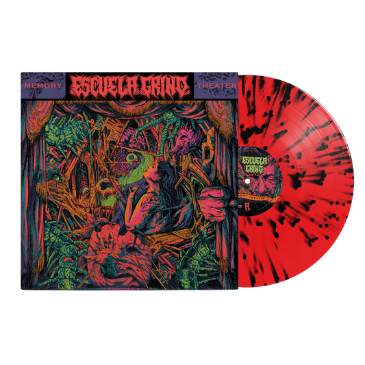 Escuela Grind "Memory Theater" Neon Coral with Splatter Vinyl LP