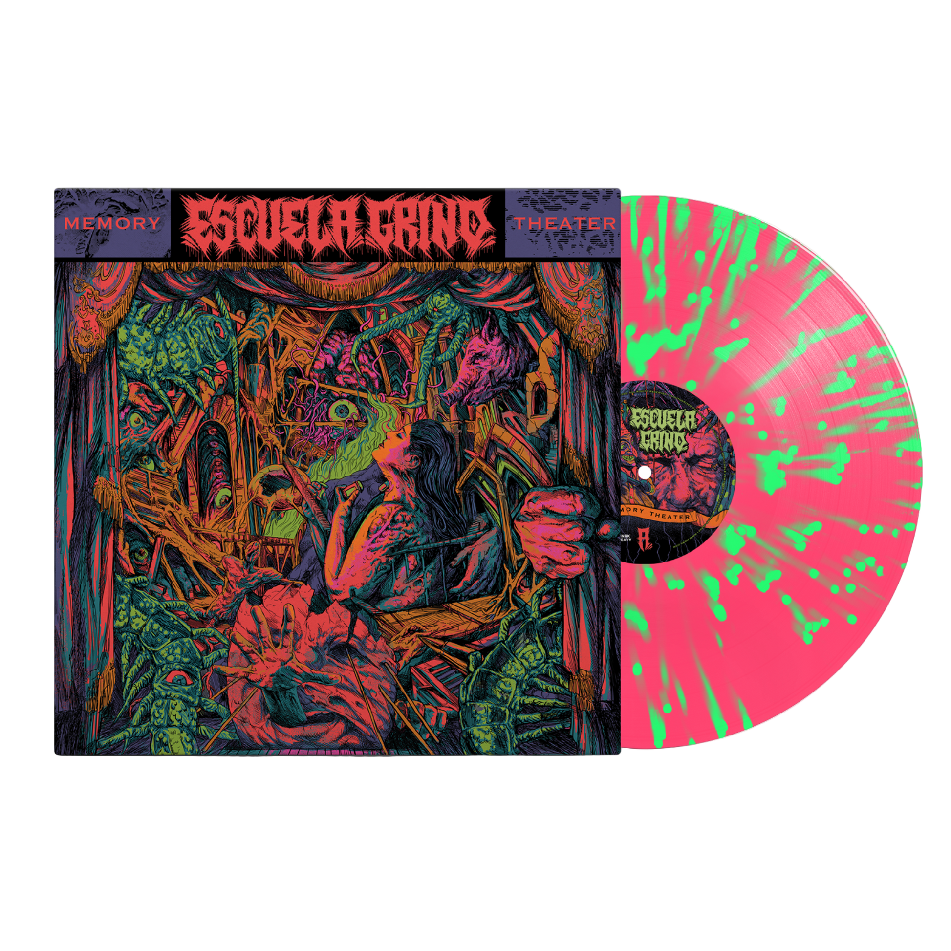 Escuela Grind "Memory Theater" Hot Pink Splatter Vinyl LP