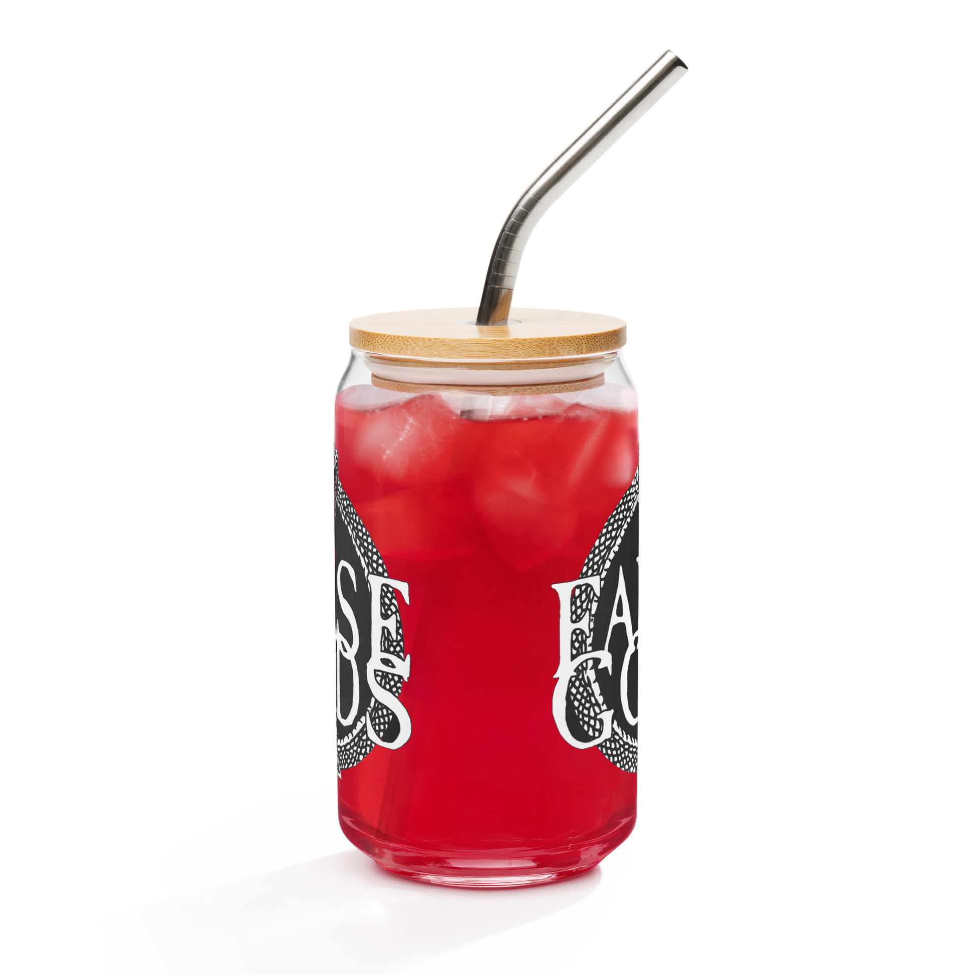 False Gods "Snake Logo" Can-Shaped Glass - Mainstay Entertainment