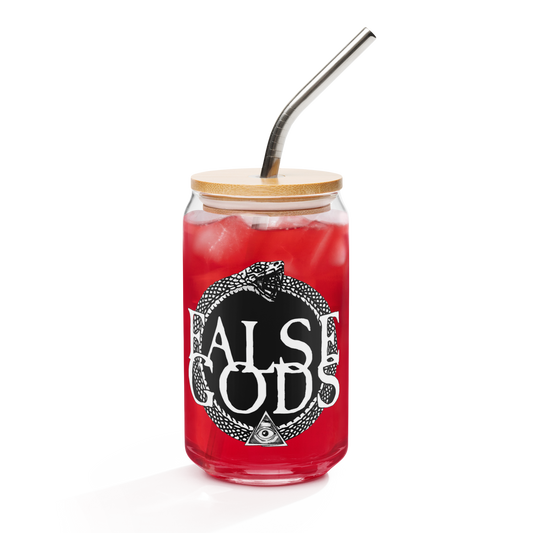 False Gods "Snake Logo" Can-Shaped Glass - Mainstay Entertainment