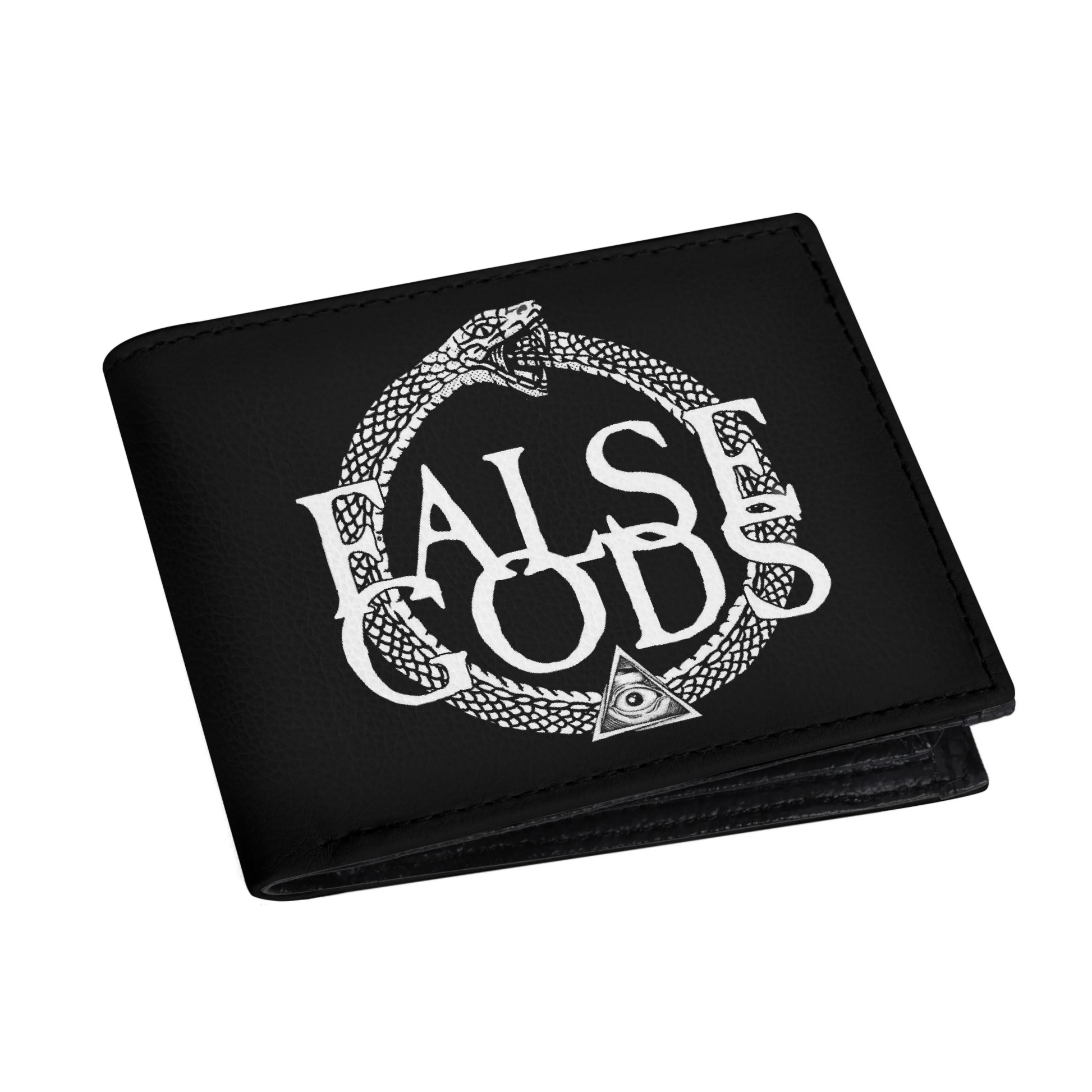 False Gods "Snake Logo" PU Leather Folded Wallet - Mainstay Entertainment