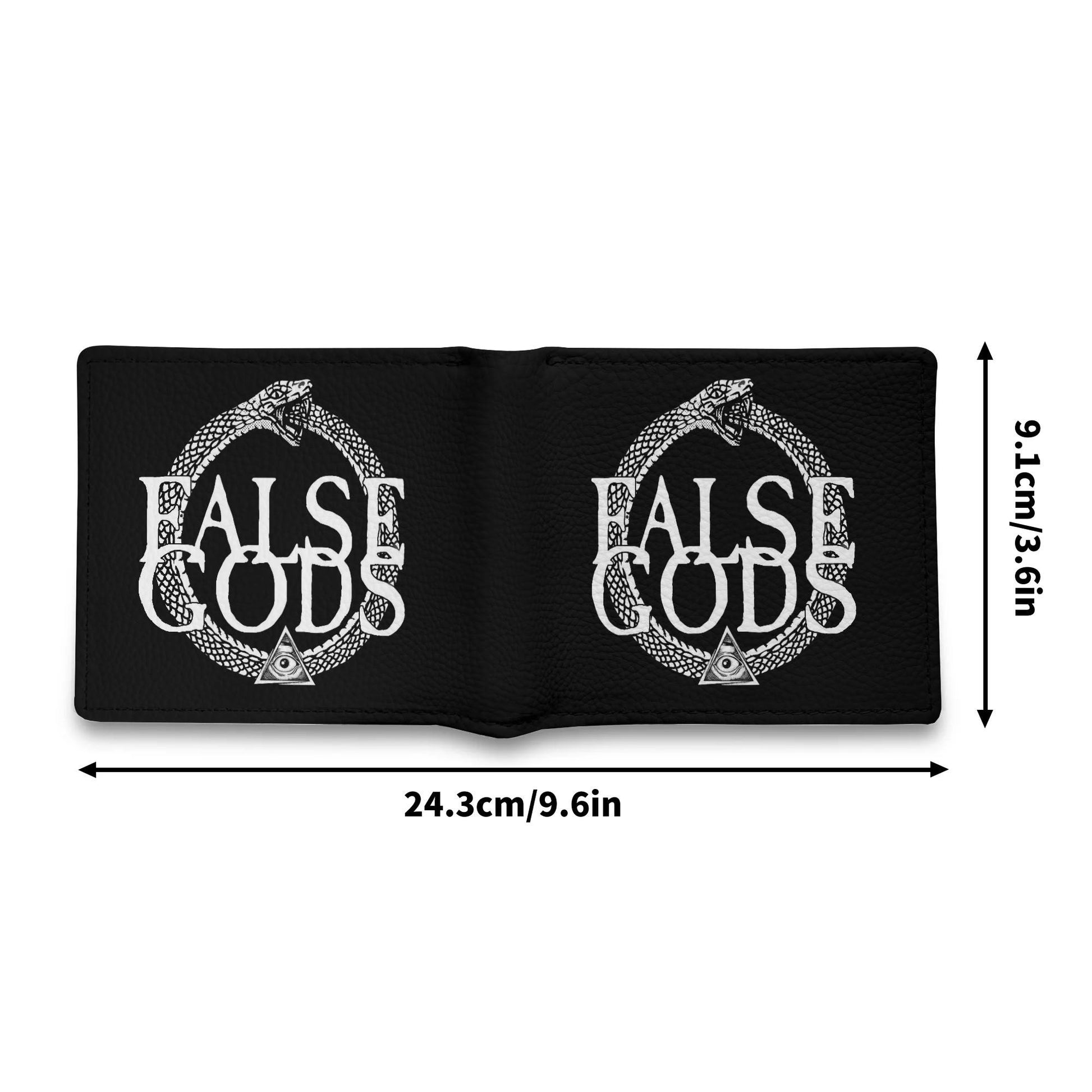 False Gods "Snake Logo" PU Leather Folded Wallet - Mainstay Entertainment