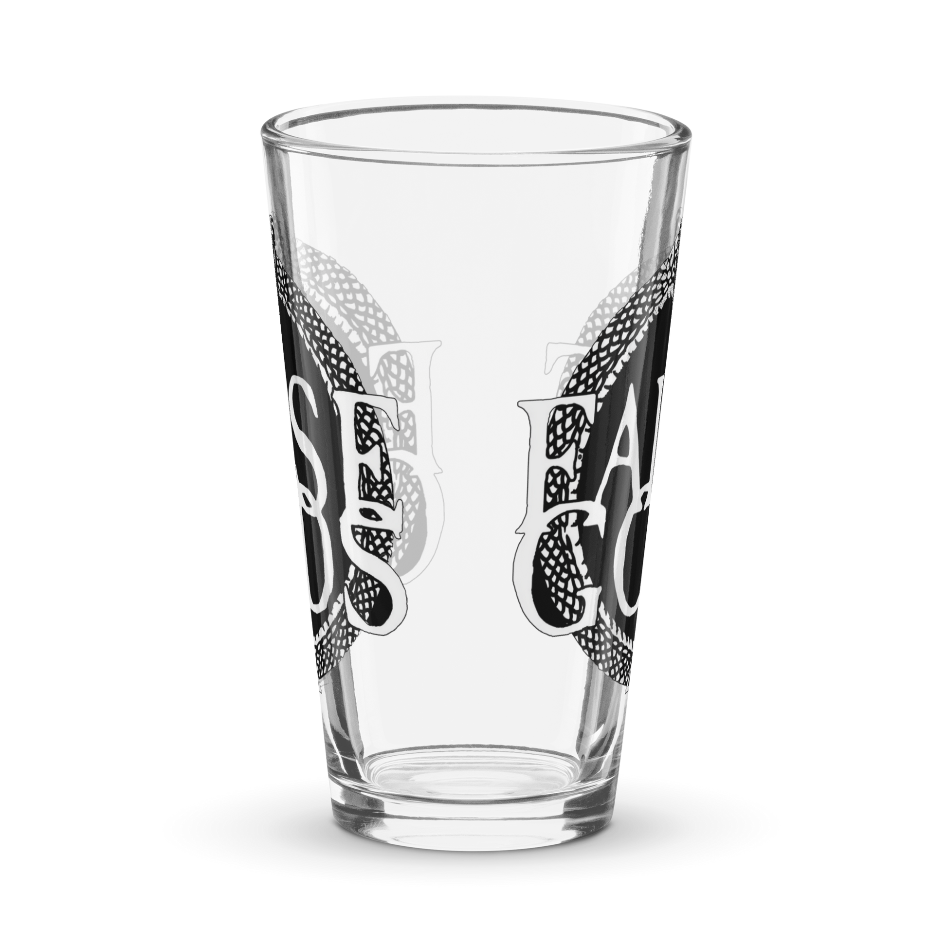 False Gods "Snake Logo" Pint Glass - Mainstay Entertainment