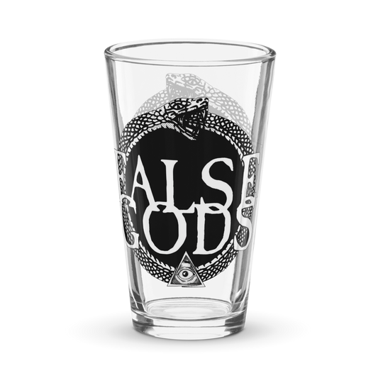 False Gods "Snake Logo" Pint Glass - Mainstay Entertainment