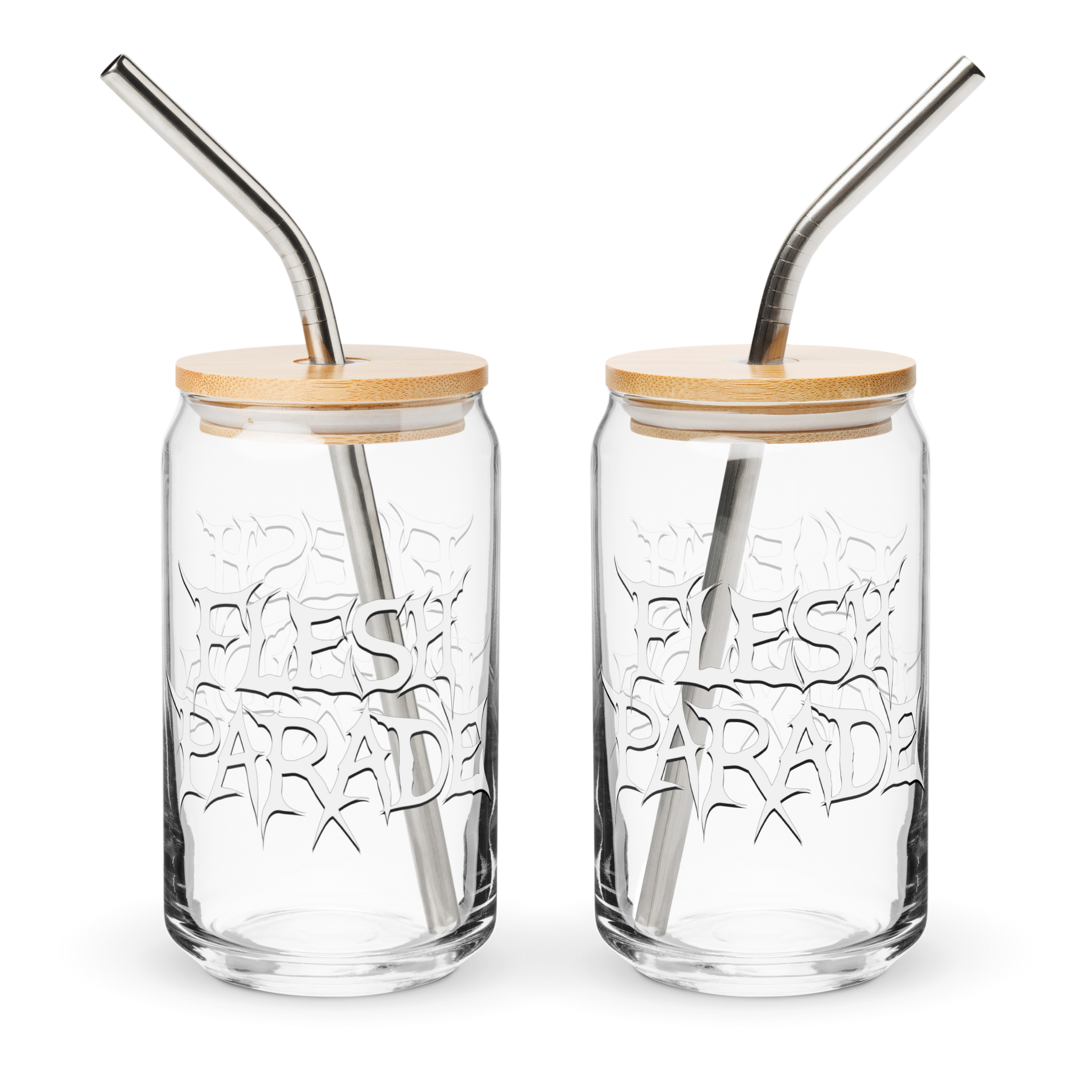 Flesh Parade "Classic Logo" Can-Shaped Glass - Mainstay Entertainment