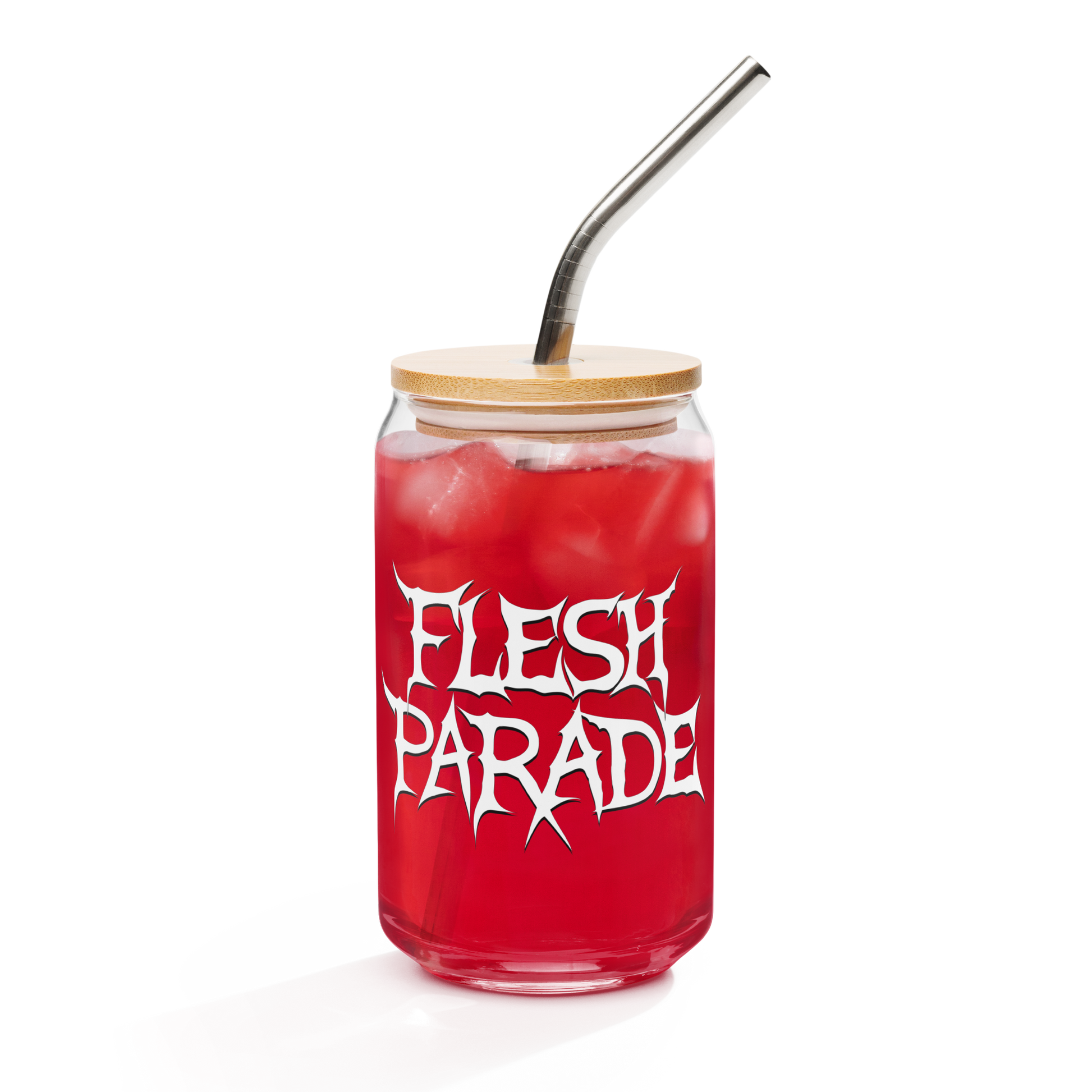 Flesh Parade "Classic Logo" Can-Shaped Glass - Mainstay Entertainment