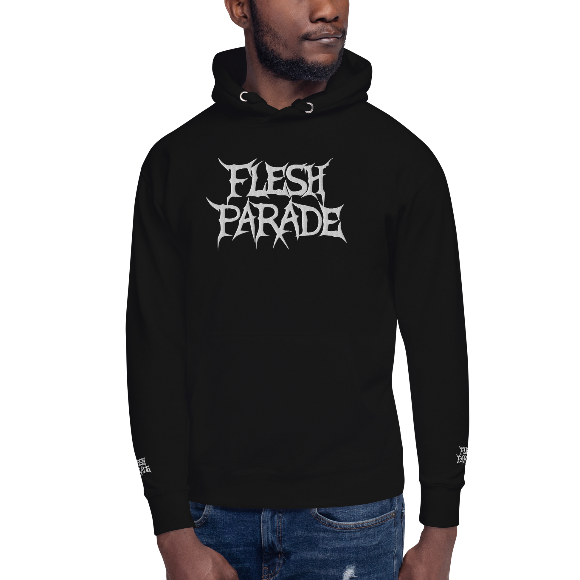 Flesh Parade "Classic Logo" Embroidered Pullover Hoodie - Mainstay Entertainment