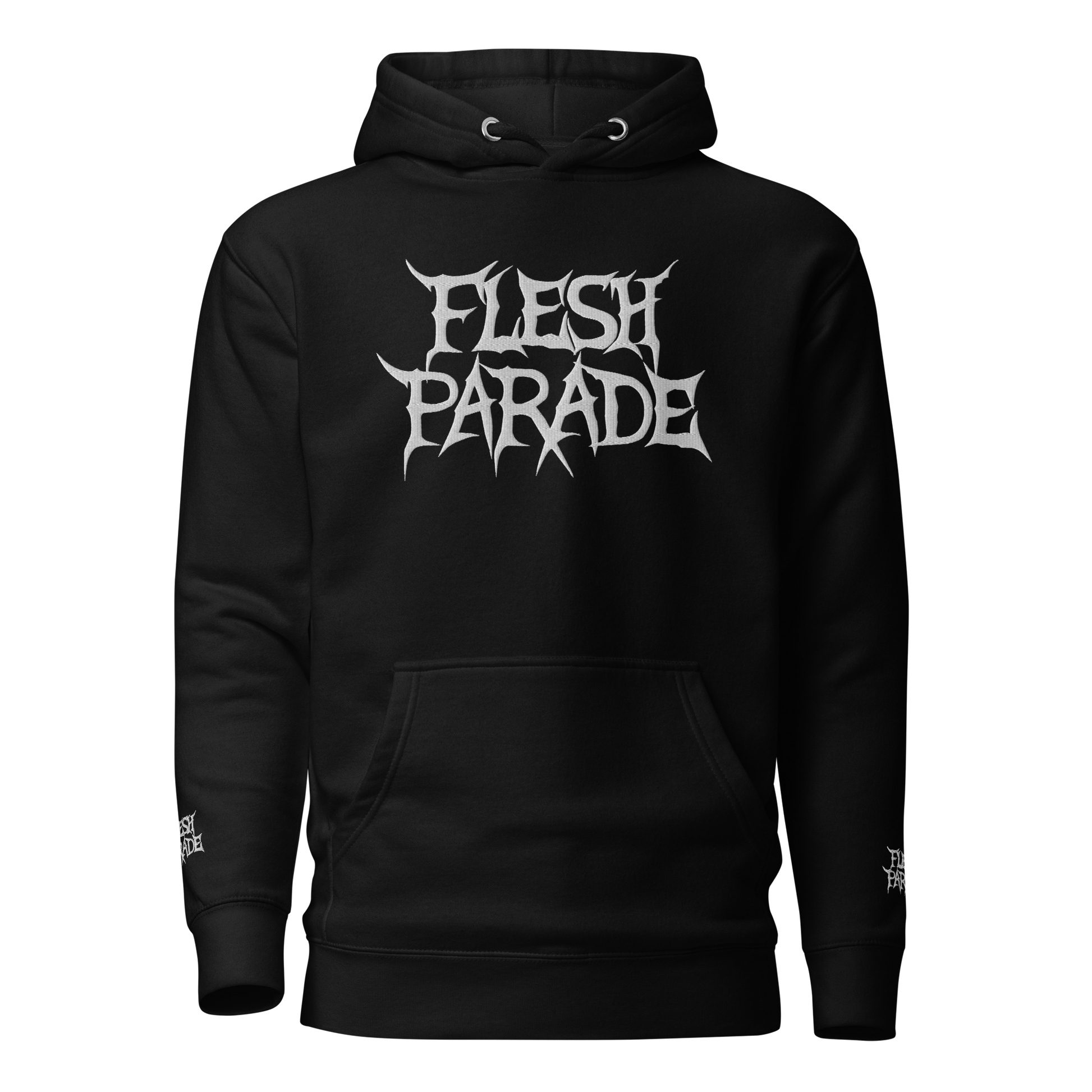 Flesh Parade "Classic Logo" Embroidered Pullover Hoodie - Mainstay Entertainment