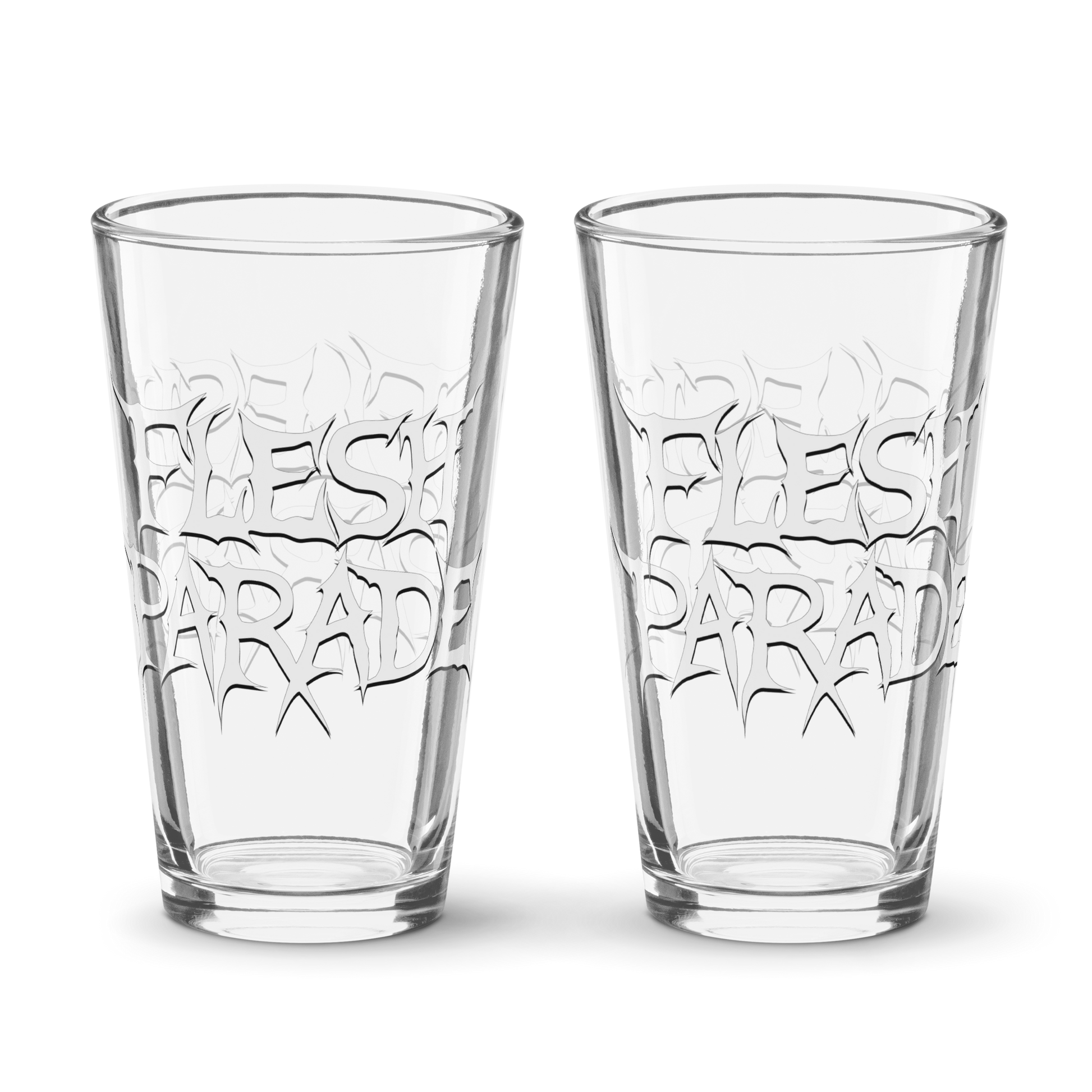 Flesh Parade "Classic Logo" Pint Glass - Mainstay Entertainment
