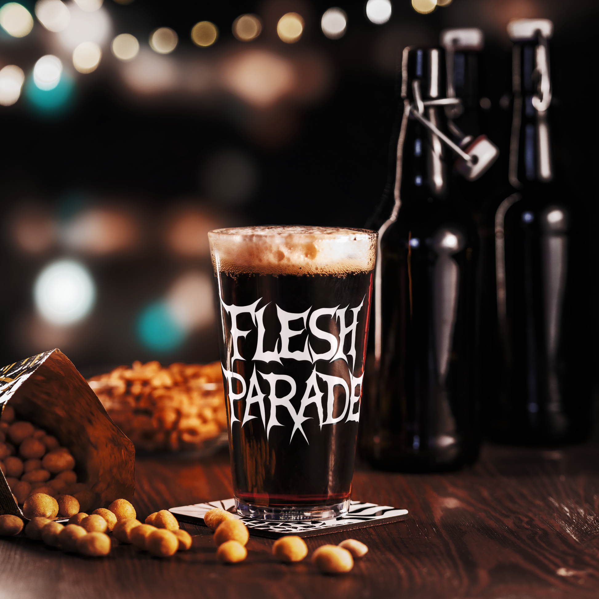 Flesh Parade "Classic Logo" Pint Glass - Mainstay Entertainment