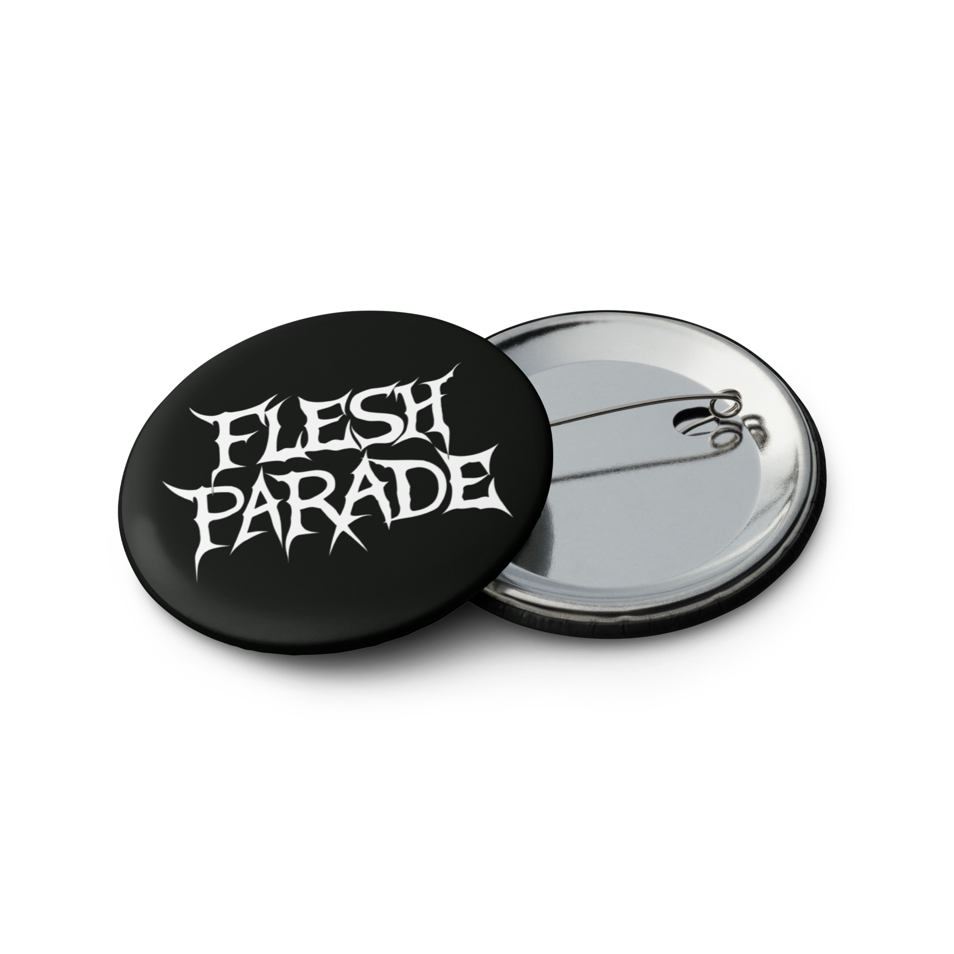 Flesh Parade "Classic Logo" Set of (5) Buttons - Mainstay Entertainment