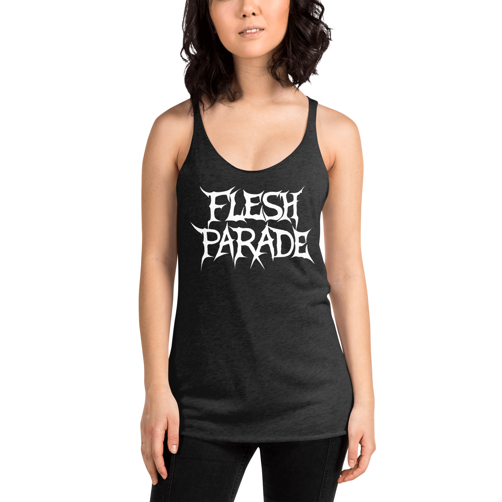 Flesh Parade "Classic Logo" Women's Racerback Tank - Mainstay Entertainment
