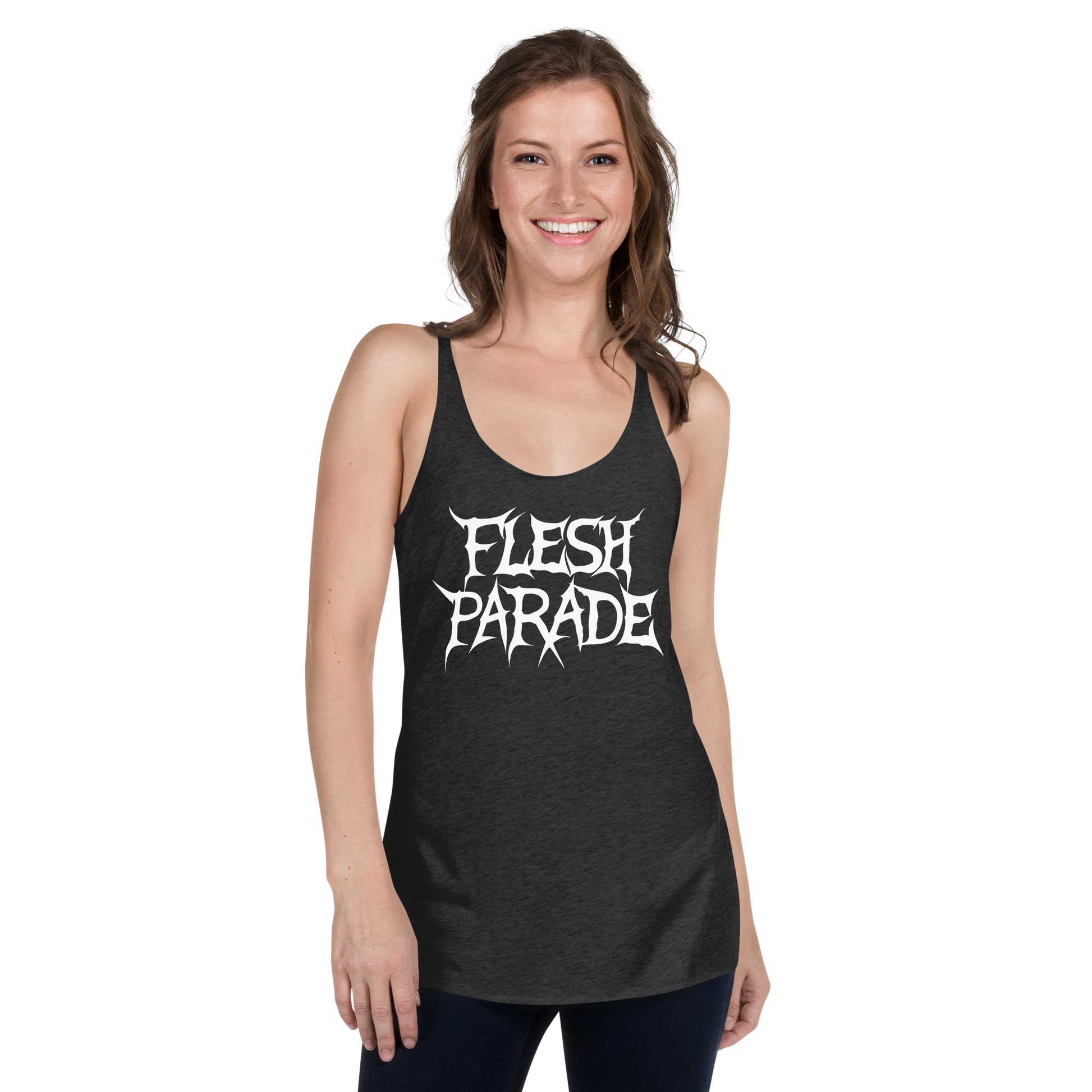 Flesh Parade "Classic Logo" Women's Racerback Tank - Mainstay Entertainment