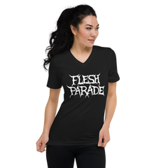 Flesh Parade "Classic Logo" Women's V-Neck Shirt