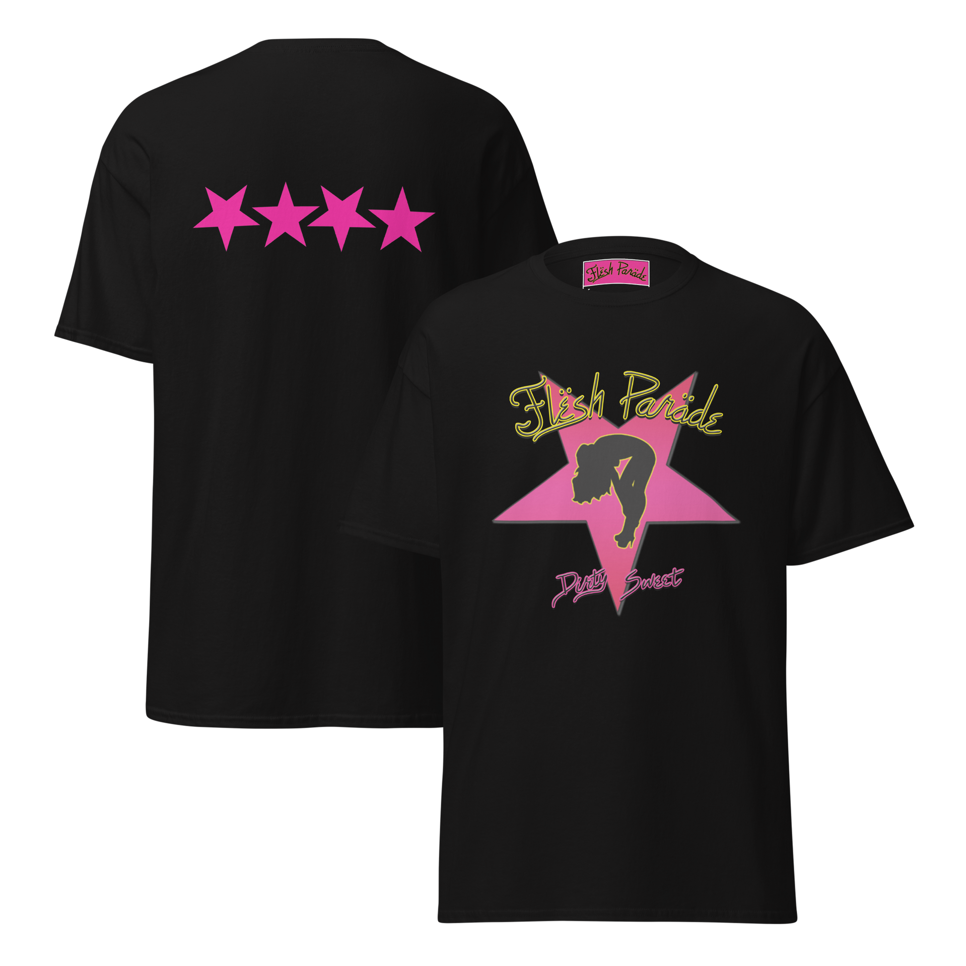 Flesh Parade "Dirty Sweet" Black Shirt - Mainstay Entertainment