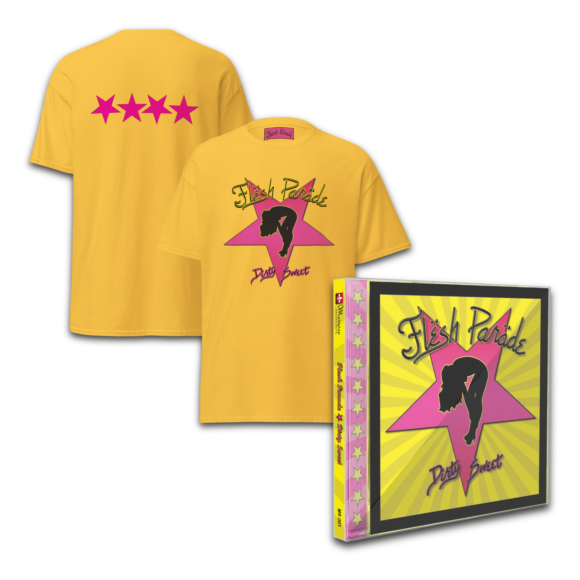 Flesh Parade "Dirty Sweet"  Shirt & CD Bundle - Mainstay Entertainment