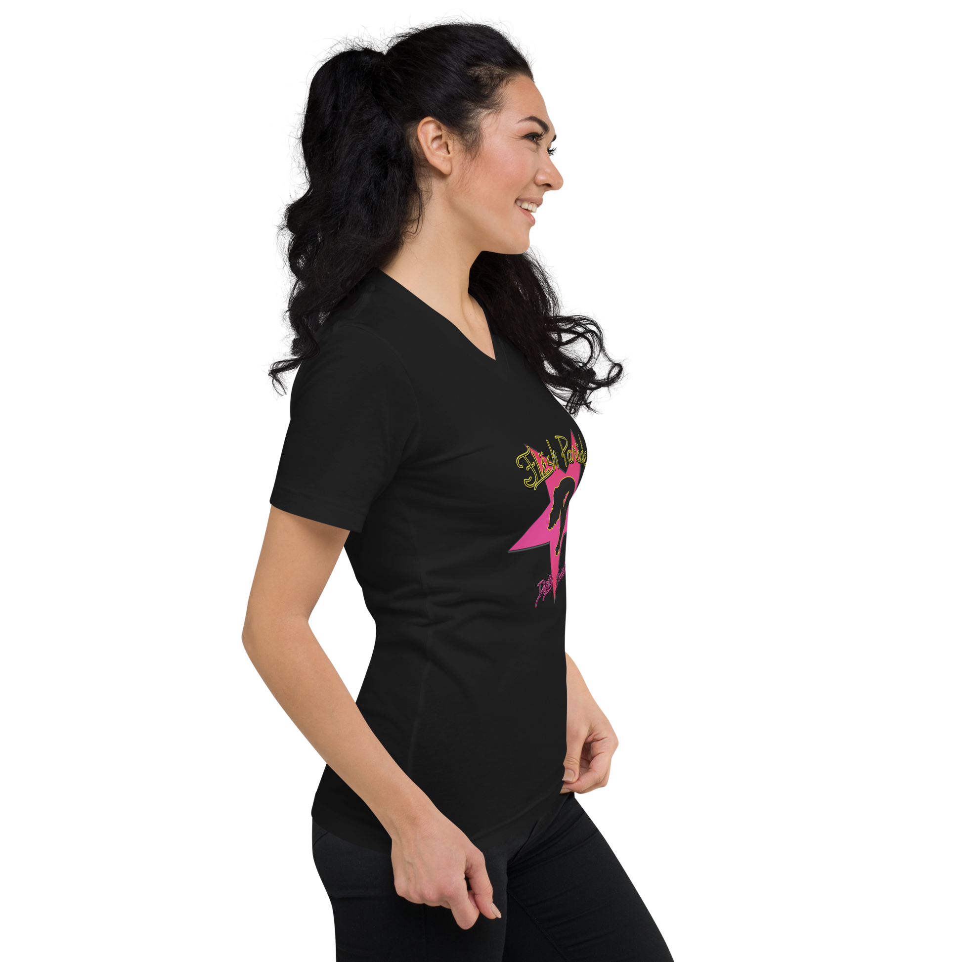 Flesh Parade "Dirty Sweet" Women's V-Neck Shirt - Mainstay Entertainment
