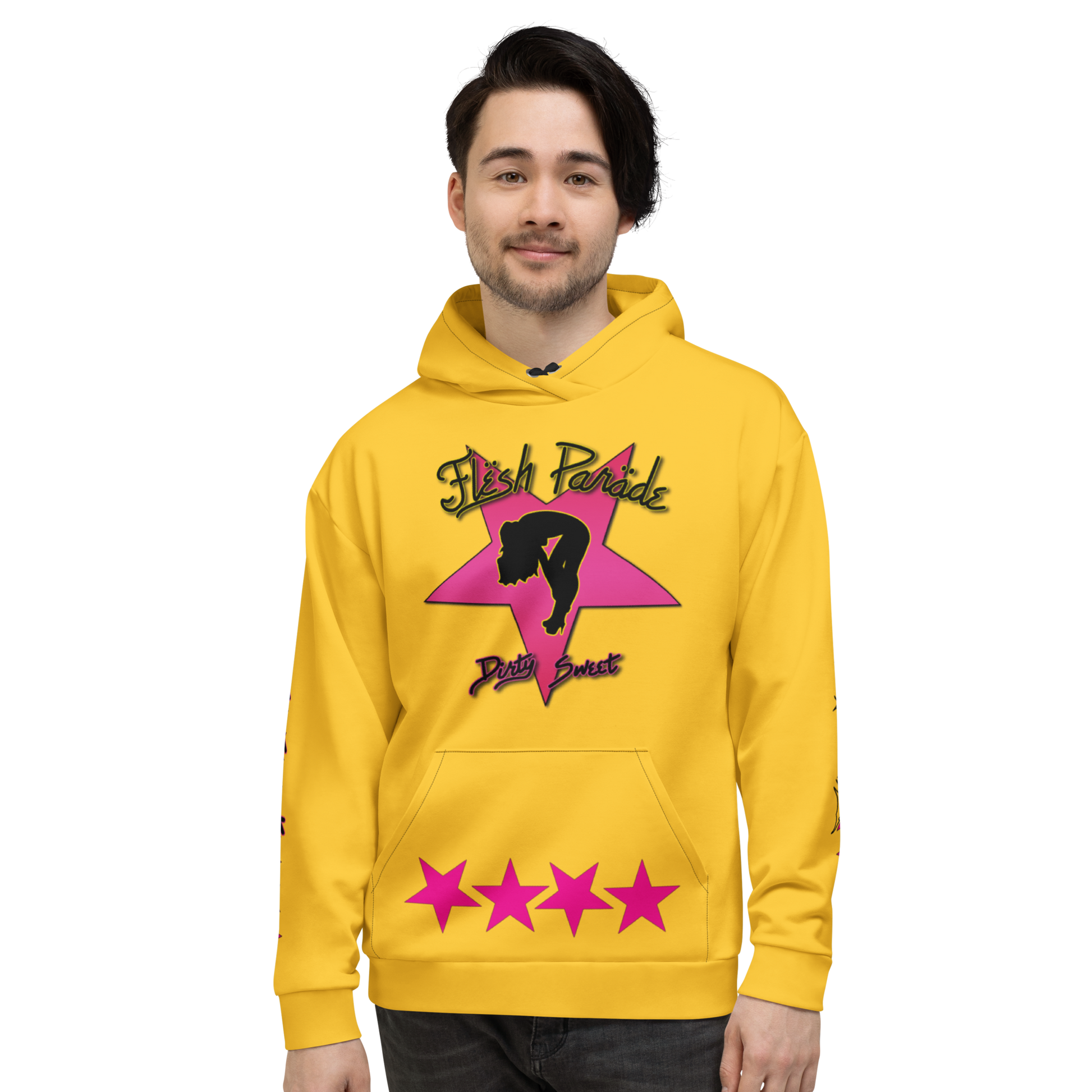 Flesh Parade "Dirty Sweet" Yellow Pullover Hoodie - Mainstay Entertainment