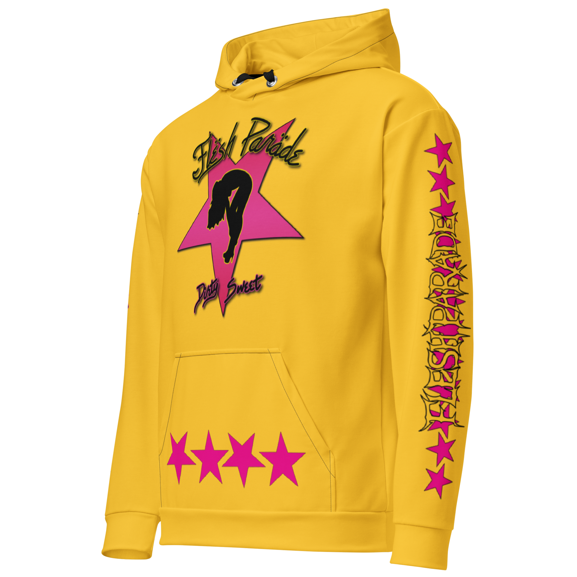 Flesh Parade "Dirty Sweet" Yellow Pullover Hoodie - Mainstay Entertainment