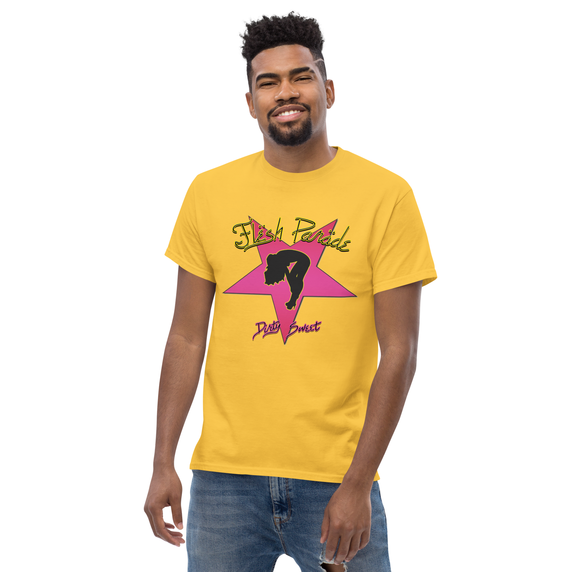 Flesh Parade "Dirty Sweet" Yellow Shirt - Mainstay Entertainment
