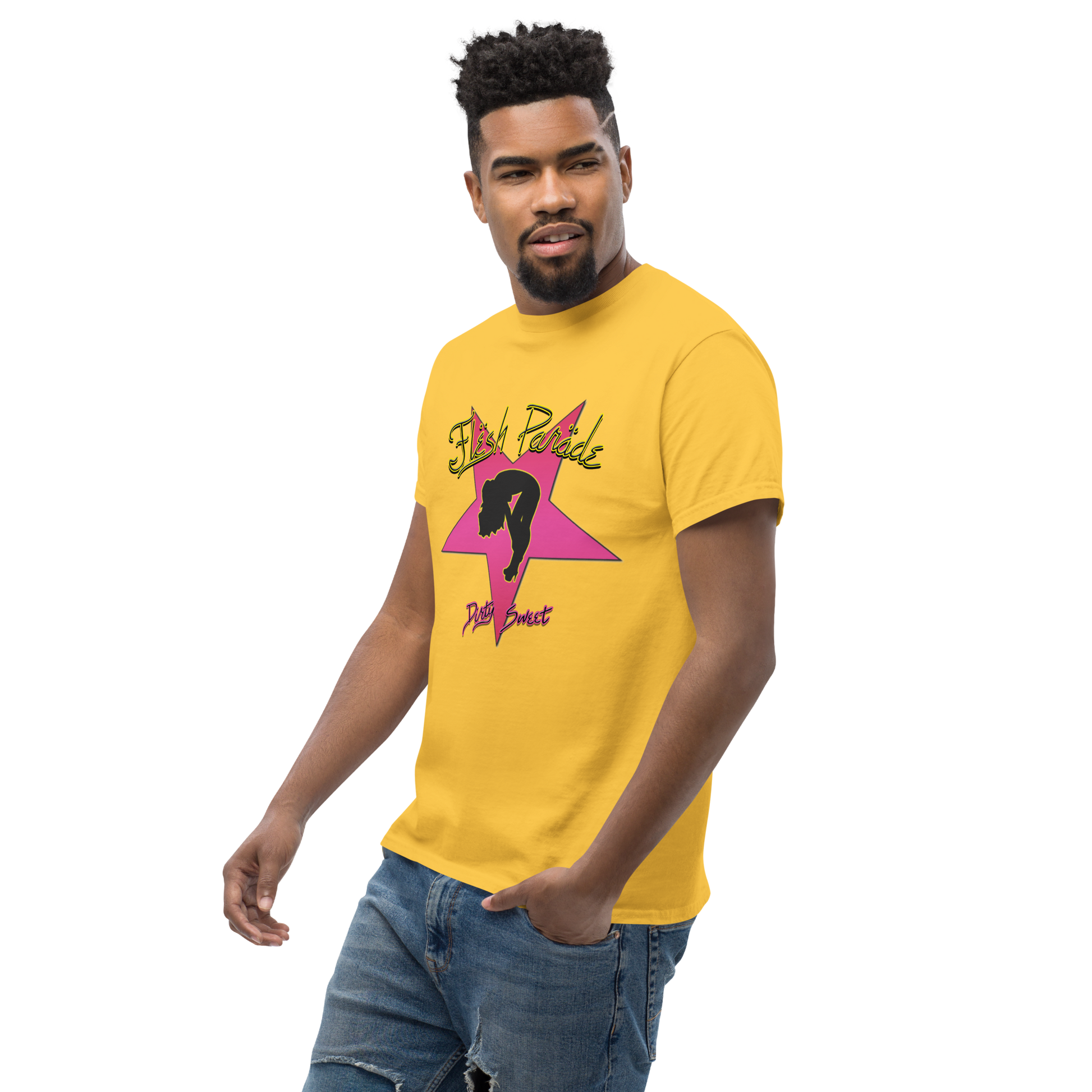 Flesh Parade "Dirty Sweet" Yellow Shirt - Mainstay Entertainment