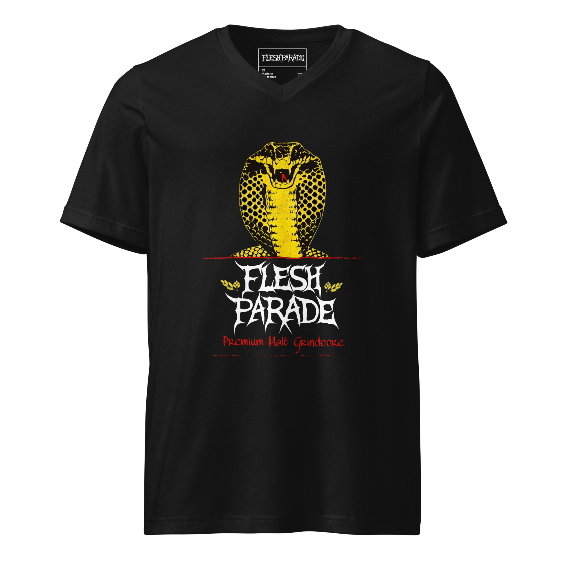Flesh Parade "King Cobra" Women's V-Neck Shirt - Mainstay Entertainment