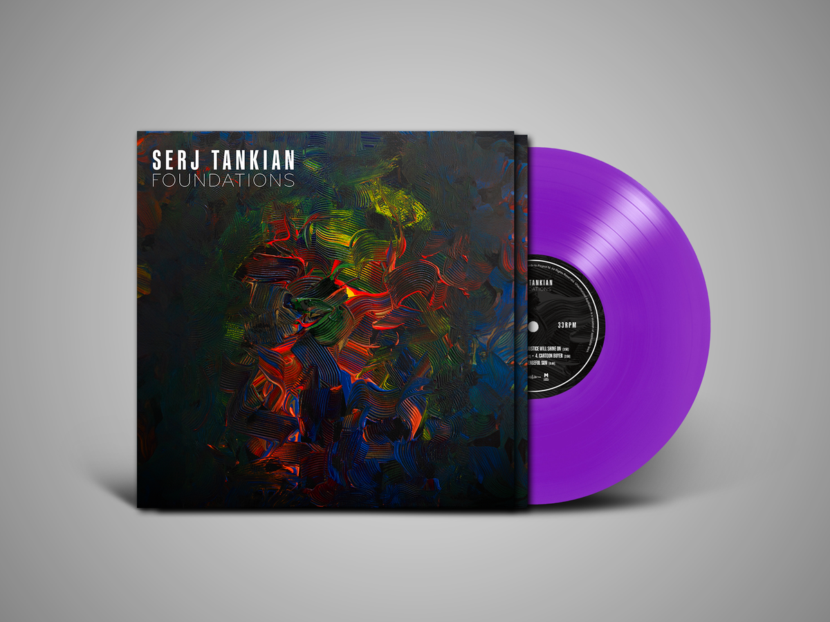 SERJ TANKIAN 'FOUNDATIONS' EP (Limited Edition – Purple w/Etched B-Side Vinyl) Revolver Magazine