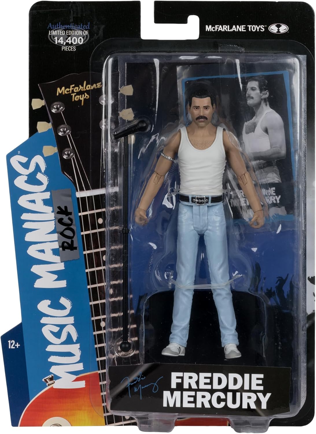McFarlane Music Maniacs Queen Freddie Mercury Action Figure Limited Edition Rock Movie Heroes
