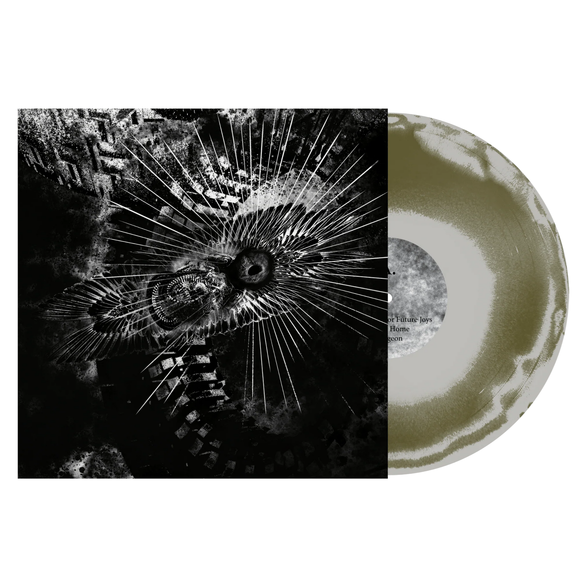 Primitive Man / Full Of Hell "Suffocating Hallucination" Olive & Gray Vinyl