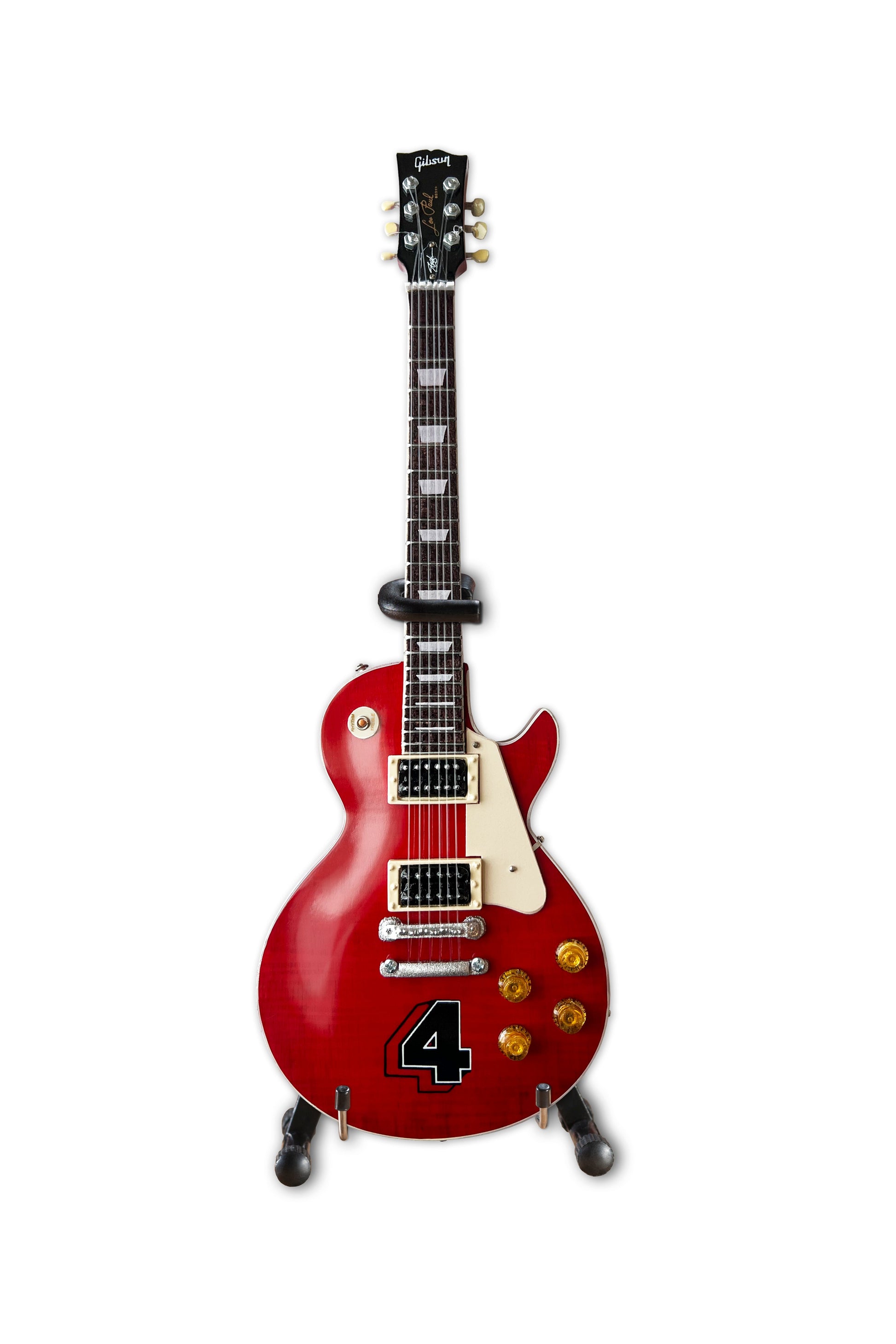 Guns N' Roses "Slash - Gibson Les Paul Standard Translucent Cherry" Limited 4-Album Edition Licensed Mini Guitar