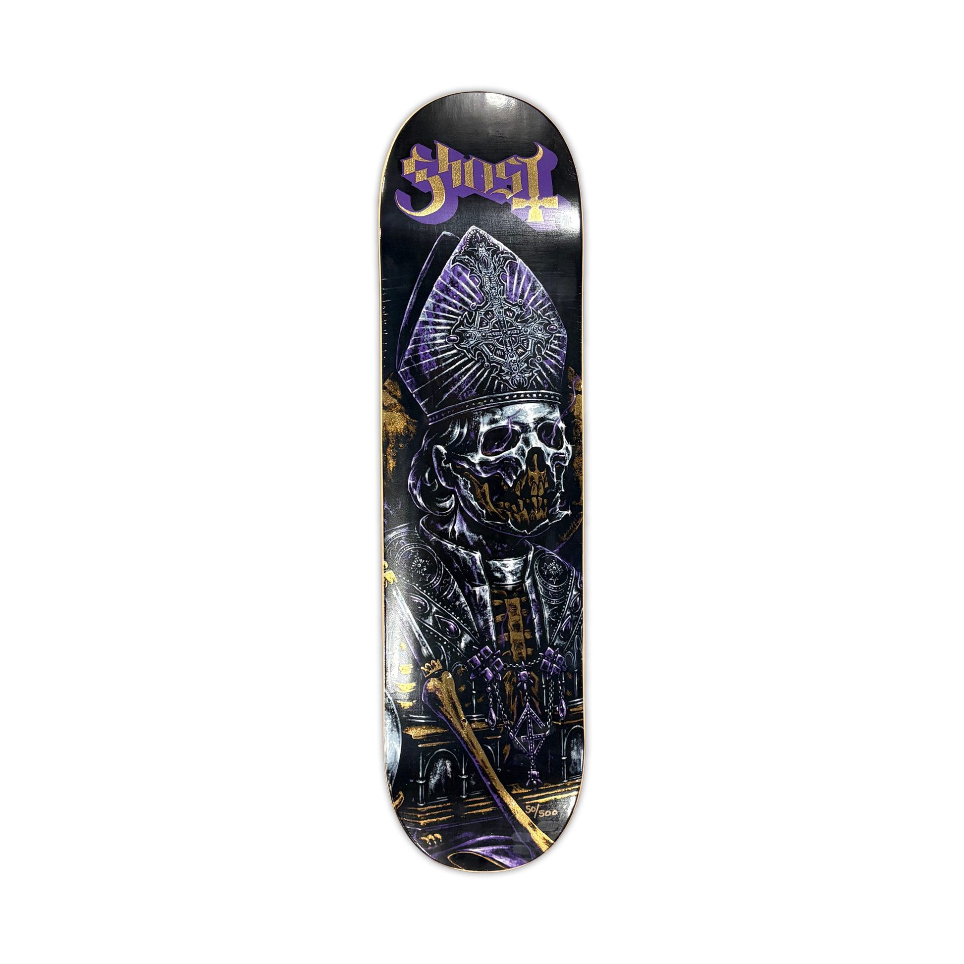 GHOST "SKELETÁ RELIQUARY" EXCLUSIVE FOIL SKATE DECK Revolver Magazine