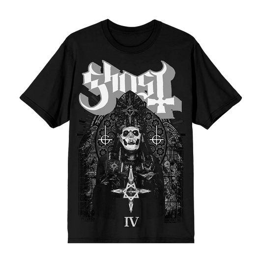 GHOST “STAINED GLASS” LIMITED EDITION EXCLUSIVE T-SHIRT Revolver Magazine
