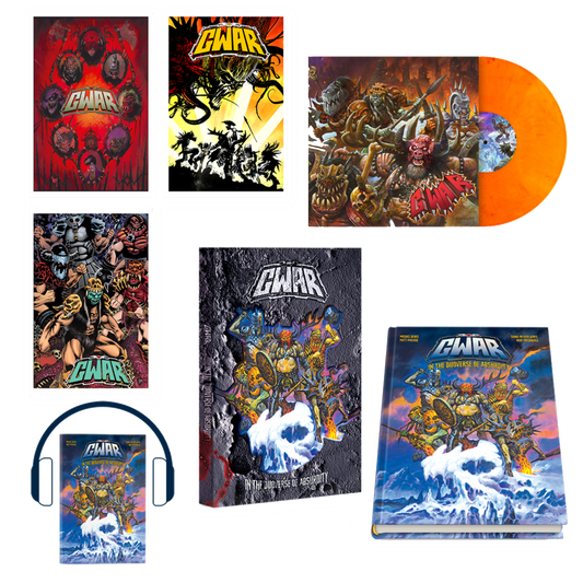 GWAR "In The Duoverse of Absurdity" Deluxe Hard Cover Book Bundle - Mainstay Entertainment