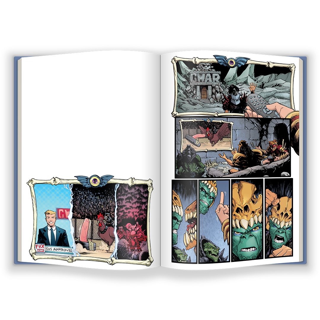 GWAR "In The Duoverse of Absurdity (SIGNED)" Super Deluxe Hard Cover Book Bundle - Mainstay Entertainment